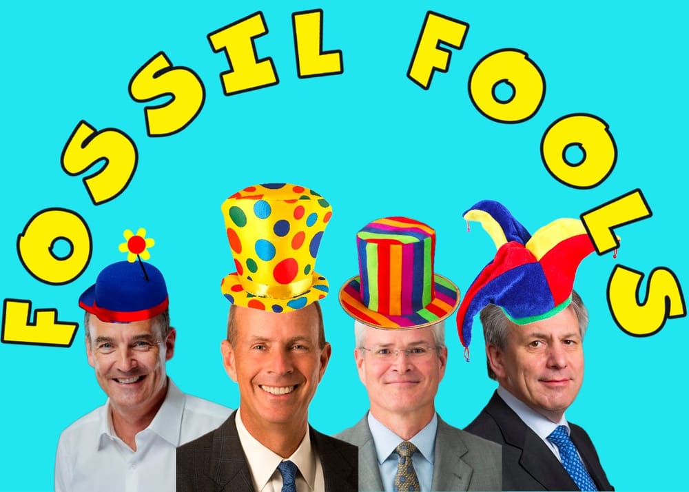 Fossil Fuel Bosses Prove Evil Doesn't Require Genius post image
